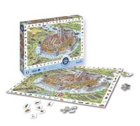 Sentosphère - Puzzle - 100 pièces - Le Château Fort - Cherche et Trouve - Création Sentosphère - Coffret créatif avec Jeu d'observation pour Enfants à partir de 6 Ans - 7506
