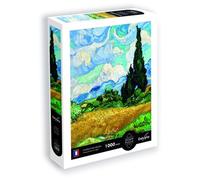 Sentosphère Puzzle Calypto 1000 pièces – Champ de blé avec cyprès, Vincent Van Gogh – Dès 9 ans