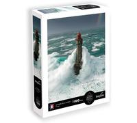 Sentosphere - Puzzle 1000 Pièces - Paysage - Le Phare De La Jument ¿ Bretagne ¿ Pièce Unique ¿ Qualité D'Impression Haute Gamme ¿ Toucher Soyeux ¿ Boite Compacte - Fabriqué En France