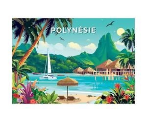 Sentosphère - Puzzle 1000 pièces - Puzzle Adultes - Illustrations - Polynésie Française - Impression en 7 Couleurs - Toucher Soyeux - Qualité Premium - Boite écologique - Made in France