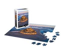 Sentosphère - Puzzle 1000 pièces - Puzzle Adultes - Paysage - Le Mont Saint Michel - Normandie - Impression en 7 Couleurs - Toucher Soyeux - Qualité Premium - Boite écologique - Made in France