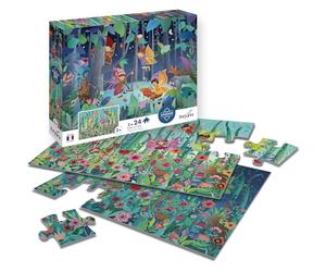 Sentosphère Puzzle 24 pièces x 2 Elfes et Fées, Multicouleurs
