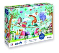 Peaceable Kingdom Puzzle Animaux Acrobates – 36 pièces, Multicouleurs