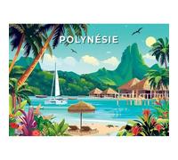 Sentosphère - Puzzle - 500 pièces - Polynésie Française - Création Sentosphère - Coffret créatif pour Adultes et Enfants - À partir de 9 Ans - 7154
