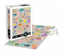 Sentosphère - Puzzle 500 pièces - Puzzle Adultes - Illustration - Les Poissons Exotiques - Impression en 7 Couleurs - Toucher Soyeux - Qualité Premium - Boite écologique - Made in France