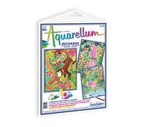 SentoSphère - RECHARGE AQUARELLUM - AMAZONE - Recharge Cartes Aquarellum - Kit peinture - Peinture Aquarellable Magique - A partir de 8 ans - fabriqué en France