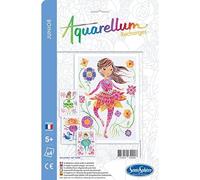 Sentosphère - RECHARGE AQUARELLUM - Ballerines - 6509R - Kit Loisir Créatif - Recharge Cartes Aquarellum - Kit peinture - Peinture Aquarellable Magique - A partir de 6 ans - fabriqué en France