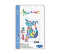 Sentosphère - RECHARGE AQUARELLUM - Chats - 6512R - Kit Loisir Créatif - Recharge Cartes Aquarellum - Kit peinture - Peinture Aquarellable Magique - A partir de 7 ans - fabriqué en France