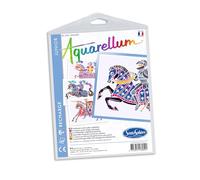 SentoSphère - RECHARGE AQUARELLUM JUNIOR - CHEVALIERS - Recharge Cartes Aquarellum - Kit peinture - Peinture Aquarellable Magique - A partir de 6 ans - fabriqué en France