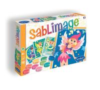 SentoSphère - SABLIMAGE - FEES - 8814 - Kit Loisir Créatif - Réaliser 4 tableaux avec 15 tonalités de sable - A partir de 4 ans - Fabriqué en France