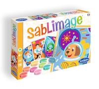 Sentosphère - Sablimage - Galaxie - Kit Loisir Créatif - Réaliser 4 tableaux avec 15 tonalités de sable - Profiter d'un jolie cadre grâce à notre Concept Box - Dès 4 ans - Fabriqué en France - 8815