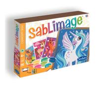 Sentosphère - Sablimage Licornes - Loisir creatif enfant - Dès 4 ans | 4 tableaux - 16 couleurs de sable coloré - Activité manuelle enfant - Cadeau fille 6 ans - Fabriqué en France - 8812