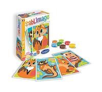 Sentosphère - Sablimage Mini Animaux des Bois- Kit loisirs créatifs enfant - 4 tableaux en sable - 9 couleurs de sable coloré - Concept Box avec cadre - Dès 4 ans - Fabriqué en France - 8103