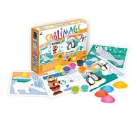 SENTOSPHERE - Sablimage Sur La Banquise - Coffret de 16 à 18 petits pots de sable, 4 tableaux - Enfant - Mixte