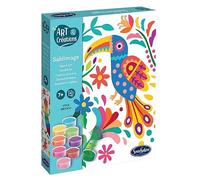 Sentosphère - Sablimage Viva Mexico! - Coffret créatif pour Enfants dès 7 Ans - Création de Tableaux avec Sable coloré - Kit Complet avec Tableaux prédécoupés, Sable coloré, et Notice - 8202