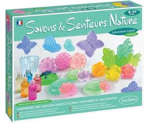Sentosphère - Savons et Senteurs Nature - Coffret de savonnettes - kit DIY - Nénuphar, lotus, papillons ou grenouilles - A partir de 8 ans - 224