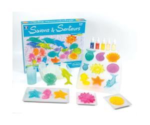 Sentosphère - SAVONS & SENTEURS - Fabrique tes savons - Dès 8 ans | Fabrication de savons multicolores et parfumés - Kit de loisir créatif - Fabriqué en France