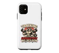 S'entraîner sans Aucune Raison, Funny Gym Raccoon Coque pour iPhone 11