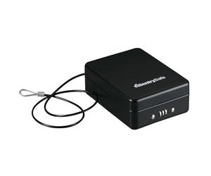 SentrySafe P005C Petit coffre-fort,noir, avec serrure à combinaison pour bureau ou dortoir, pour sécuriser l'argent, le passeport, les bijoux, extérieur 6,6 cm (H) x 15 cm (L) x 20,3 cm (l)