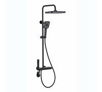 Senture de douche Fauce de douche Set thermostatique, Système de douche Système mural Pluie Pluie de douche de douche 10 pouces Baignoire de douche de douche et de douche Kit de garniture avec