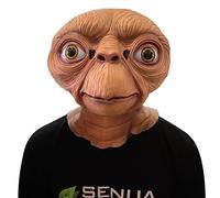 Senua E.T. Masque Alien en Latex Tête complète Anime Movie Costume Accessoires Accessoires Accessoires de Costume Halloween Cosplay Party