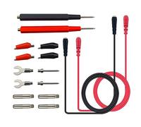 Senven 16Pcs Accessoires de kit de test de fil de test de multimètre professionnel multifonction, outil de sonde à pince crocodile, tête banane, pour test de laboratoire, test électrique