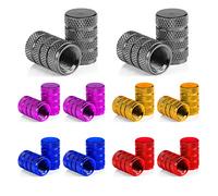 Senven Capuchon Potence en Aluminium Couleur de Haute qualité, soupape Anti-poussière pour Voiture, Moto, Camion, air Bicyclette afin d'éviter Les fuites d'air - Valve Pneu Universelle - 20Pcs