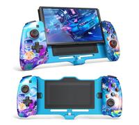 senwoo Manette pour Nintendo Switch - USB-C Plug & Play, charge rapide PD 15 V, double vibration et gyroscope 6 axes, 3 vitesses turbo, protection de la console, configuration facile (bleu ciel)