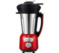 Senya blender chauffant Cook&Ice rouge et son panier vapeur en silicone piable de 2L SYCP-HB008RA ROUGE G