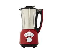 Senya Blender Chauffant Rouge INOX Cook & Ice V3, Mixeur Soupe Veloutée/Moulinée, Cuisson Vapeur, Glace Pilée Smoothies, 1, 5L,1400W, SYCP-HB008R