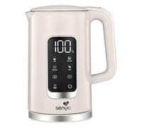 SENYA Bouilloire Électrique 1,7 L Inox - Température Réglable 40-100°C - Écran LCD - Maintien au Chaud 2h - 5 Programmes Thé Café - 2200W - Socle 360° - Double Paroi Anti-Brûlure