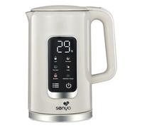 SENYA Bouilloire Électrique 1,7 L Inox - Température Réglable 40-100°C - Écran LCD - Maintien au Chaud 2h - 5 Programmes Thé Café - 2200W - Socle 360° - Double Paroi Anti-Brûlure