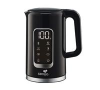 SENYA Bouilloire électrique programmable double paroi noire avec 5 menus automatiques SYBF-K043N
