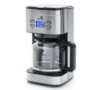 Senya Cafetière Électrique Programmable Inox Family Coffee, Verseuse En Verre, Cafetière Filtre 15 Tasses En Acier Inoxydable 1,5l, 800w, Sybf-Cm019