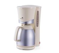 SENYA Cafetière Isotherme Électrique Crème 1L - Cafetière Filtre avec Verseuse Isotherme, Compacte et Élégante, Arrêt Automatique, Facile à Utiliser et à Nettoyer