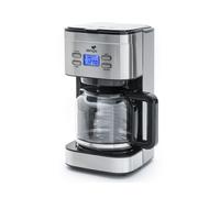 Senya cafetiere electrique programmable Inox Family Coffee, verseuse en verre, cafetiere filtre 12 tasses en Acier Inoxydable 1,5L, 900W, SYBF-CM019