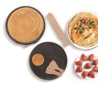 Senya Crêpière Électrique 2 Plaques Interchangeables En Fonte D'aluminium, Crêpe Time 1500w