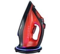 SENYA - Fer à Repasser Vapeur Sans Fil, Débit Vapeur 35 g/min, 2400W Semelle en Céramique, Défroissage Vertical Rouge Simple Move V2