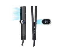 SENYA Lisseur Séchant noir Wet & Dry 2 en 1 Hair Fusion- Lisseur et Sèche-Cheveux à Air Chaud, Température et Vitesse Ajustables