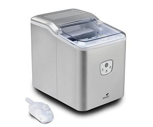 SENYA Plastique Machine à glaçons Ice Cool, 12kg / 24H, récipient 1,6 L, Silver, 120W SYCP-IM002