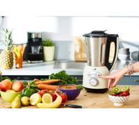 Blender chauffant Inox Cook & Ice version 3, mixeur soupe cuisson vapeur Crème