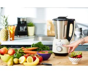 SENYA SYCP-HB010C Blender chauffant Cook et Ice - Creme brillant