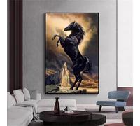 Senyanr Kit de Peinture Numero Enfant 60x75cm,DIY Frameless Cheval animal Acrylique peinture numero Adulte avec Pinceaux,Paint by Numbers sur Toile Artisanat pour Décoration de Maison