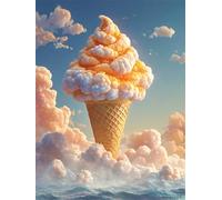 Senyanr Peinture par Numero Adulte avec Cadre,Nuage de dessert peinture à l’huile par Numéros pour Débutants,DIY Peinture Acryliques numero sur Toile pour Décoration Maison Cadeaux 24x36inch