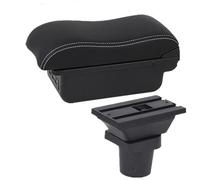 Senyoi Accoudoir central de voiture avec boîte rangement USB, accessoires d'intérieur, accoudoir pour Opel pour corsa F 2020-2022(B white line 3USB)