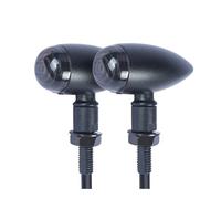 Senyoi Feux de moto étanches Clignotant de pour Moto en aluminium pour feux signalisation, lentille fumée, clignotant ambre, voyant lumineux pour