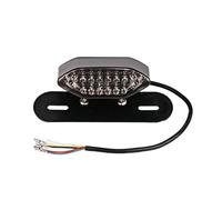 Senyoi Feux de moto étanches Feux pour clignotants de pour moto, feu pour arrière intégré, d'arrêt, lampe permis, accessoires pour(Gris)