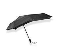 SENZ ° mini automatic foldable storm umbrella pin stripes black