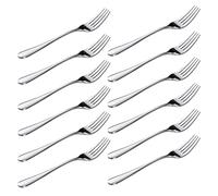 SENZEAL 12 Pièces Fourchette à Dessert 14 cm Petites Fourchettes à Dessert en Acier Inoxydable Fourchette à Gateaux pour Maison Restaurant Fête Café Lavable au Lave-Vaisselle