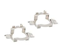 SENZEAL 2pcs H7 LED Adaptateur Douille de lampe Support d'adaptateur de lampe Support de base d'ampoule D05 pour voiture en acier inoxydable